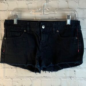 Pink by Victoria's Secret black jean shorts size 4